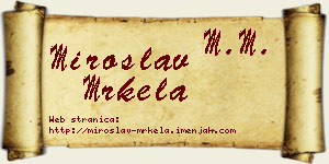 Miroslav Mrkela vizit kartica